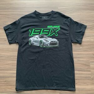 199X Black T-Shirt with Green Graphic